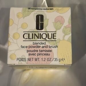 Clinique Blended Face Powder & Brush All Skin Types 08 Neutral/06 Neutral 1.2 oz